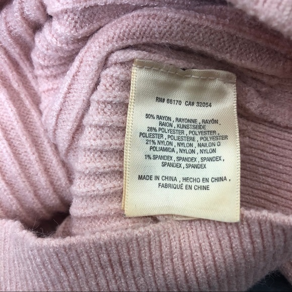 Anthropologie Moth Light Peach Dancer Off Shoulder Ribbed Sweater Size XS - Picture 12 of 13